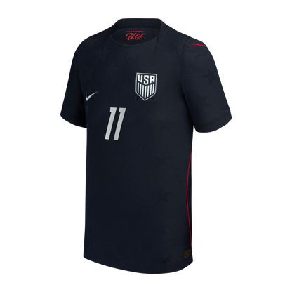 Brenden Aaronson USMNT Nike Youth 2026/27 Away Match Authentic Jersey - Blue