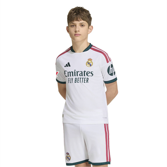 Real Madrid adidas Youth 2026/27 Home On-Field Authentic Patch Jersey - White