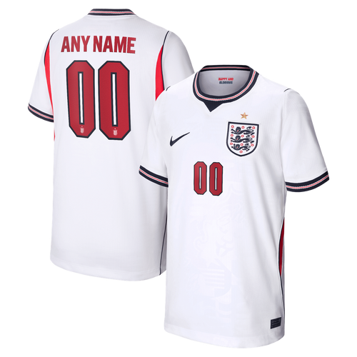 England National Team Nike Youth 2026 Home Stadium Replica Custom Jersey - White