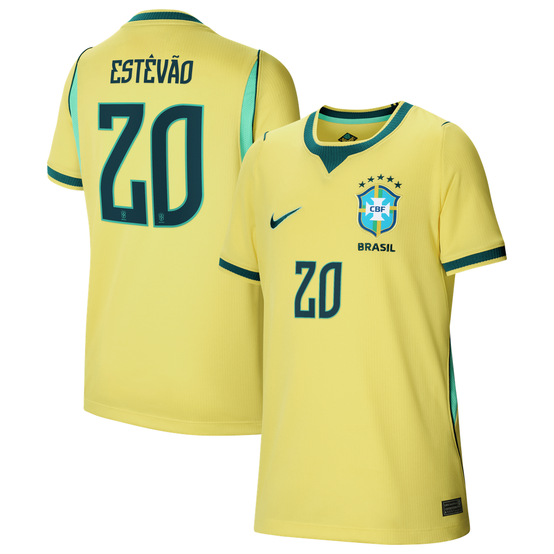Willian Brazil National Team Nike Youth 2026 Home Stadium Replica Jersey - Yellow