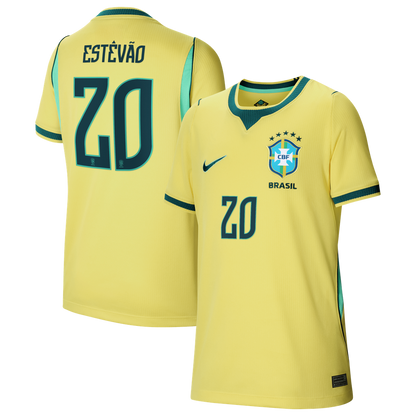 Willian Brazil National Team Nike Youth 2026 Home Stadium Replica Jersey - Yellow