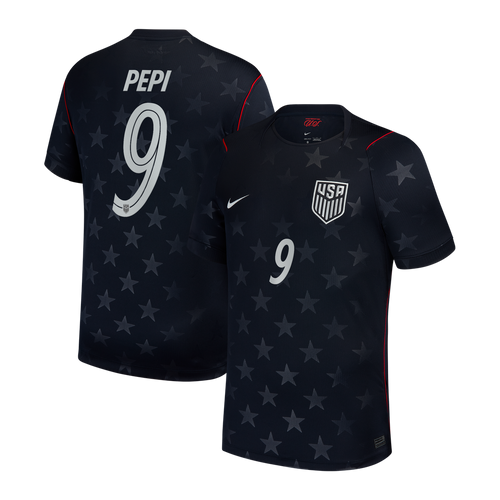 Ricardo Pepi USMNT Nike 2026/27 Away Stadium Replica Jersey - Blue