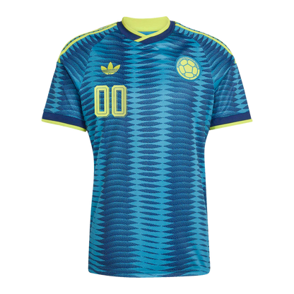 Colombia National Team adidas 2026 Away Replica Custom Jersey - Turquoise