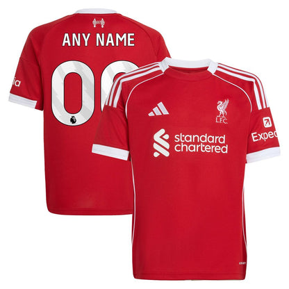 Liverpool adidas Youth 2025/26 Third Replica Custom Jersey - Green