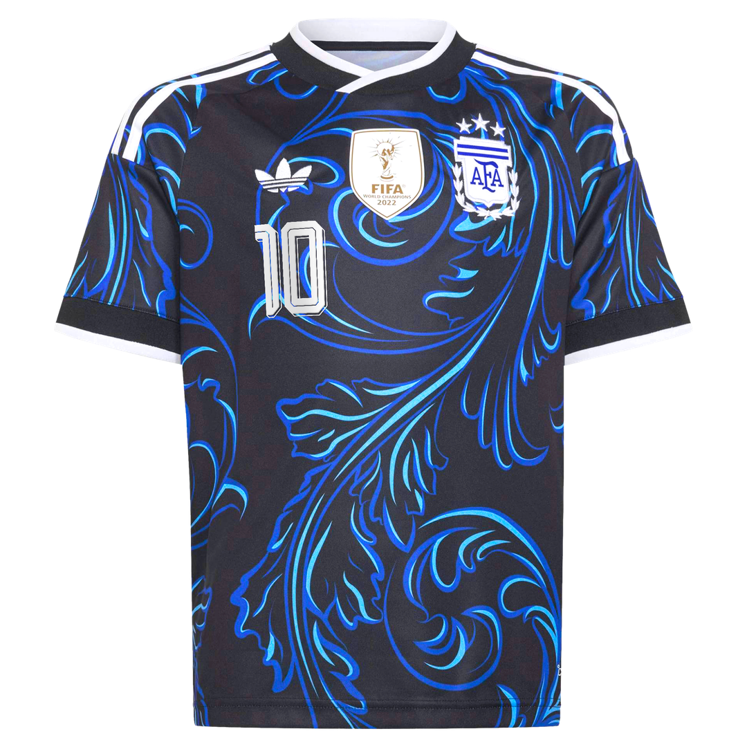 Lionel Messi Argentina National Team adidas Youth 2026 Away Replica Jersey - Black