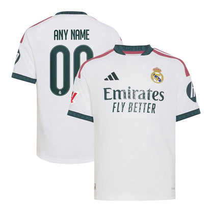 Real Madrid adidas Youth 2026/27 Home On-Field Authentic Custom Jersey - White