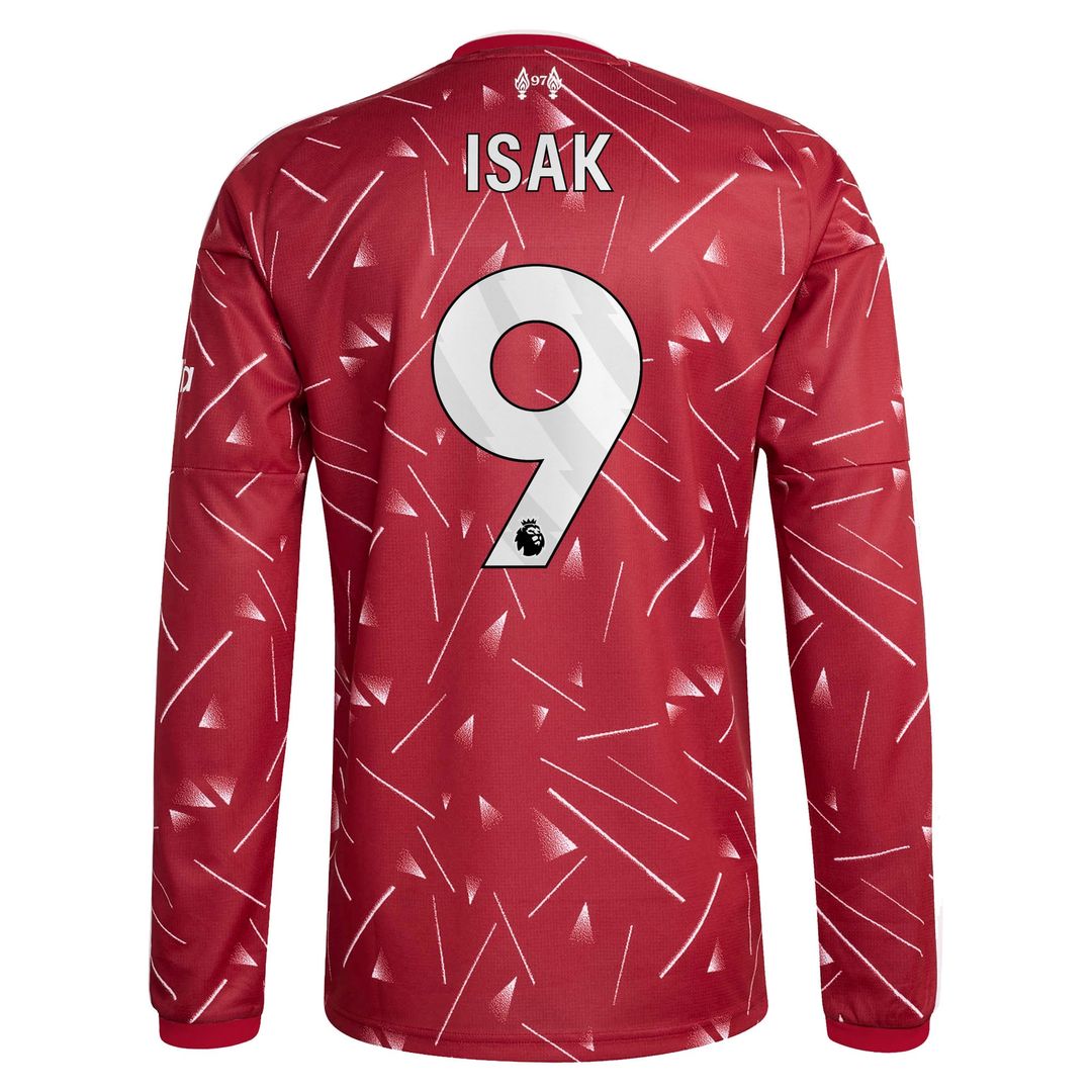 Alexander Isak Liverpool adidas 2026/27 Home Replica Long Sleeve Jersey - Red