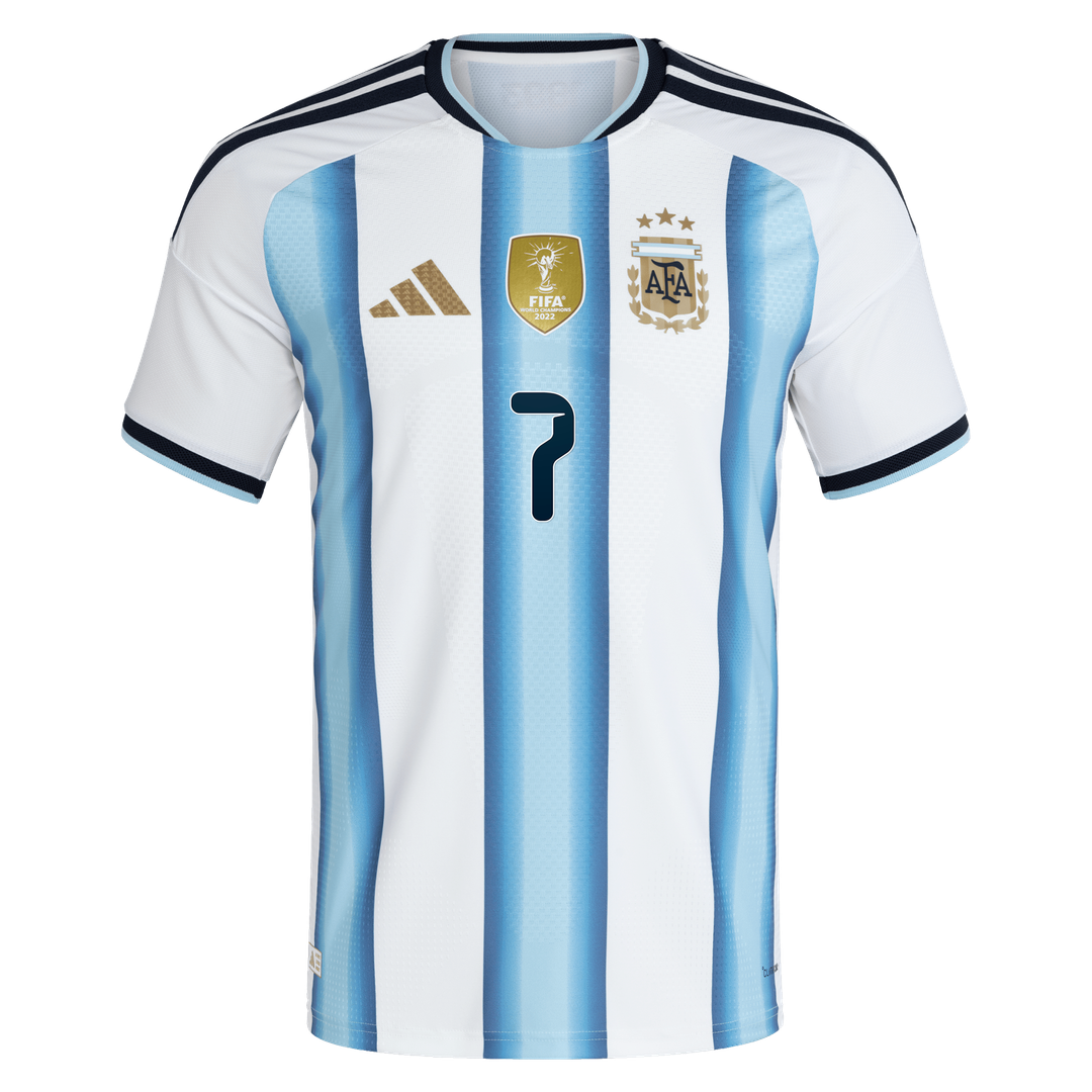 Rodrigo De Paul Argentina National Team adidas 2026 Away On-Field Authentic Jersey - Black