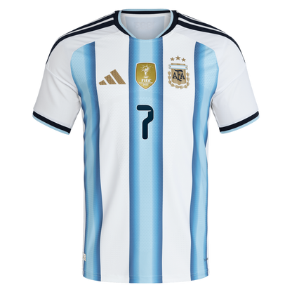 Rodrigo De Paul Argentina National Team adidas 2026 Away On-Field Authentic Jersey - Black