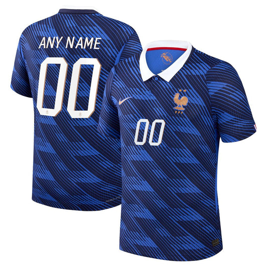 France National Team Nike 2026 Home Match Authentic Custom Jersey - Blue