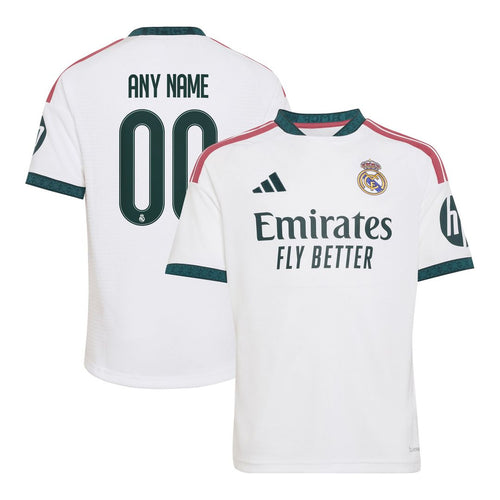 Real Madrid adidas Youth 2026/27 Home Replica Custom Jersey - White