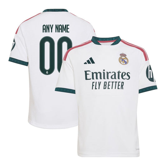 Real Madrid adidas Youth 2026/27 Home Replica Custom Jersey - White