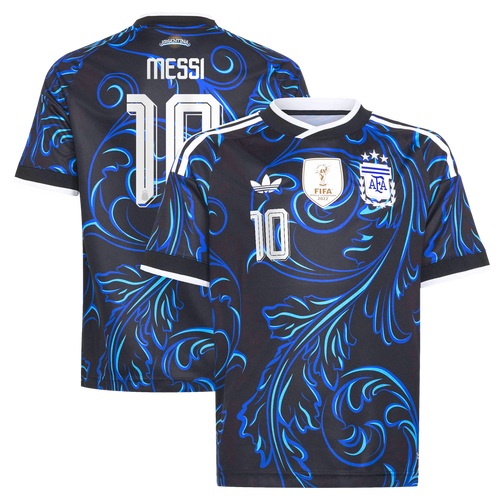 Lionel Messi Argentina National Team adidas Youth 2026 Away Replica Jersey - Black
