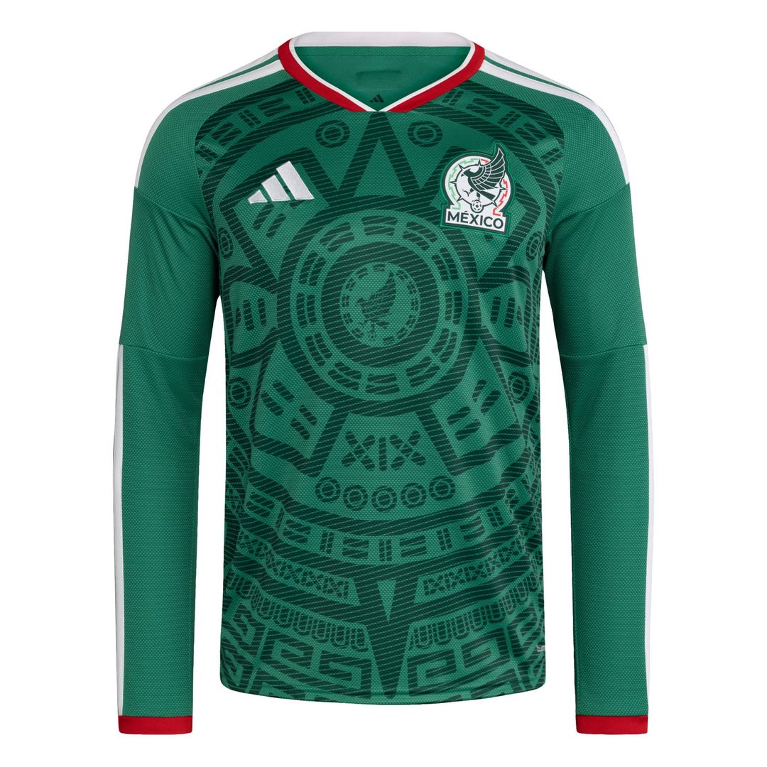Mexico National Team adidas 2026 Home Replica Long Sleeve Jersey - Green
