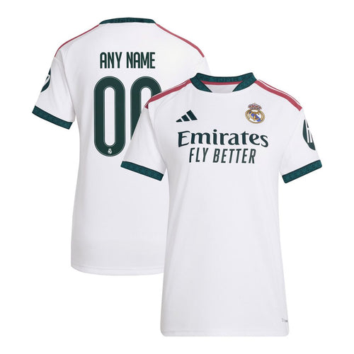 Real Madrid adidas Women's 2026/27 Home Replica Custom Jersey - White