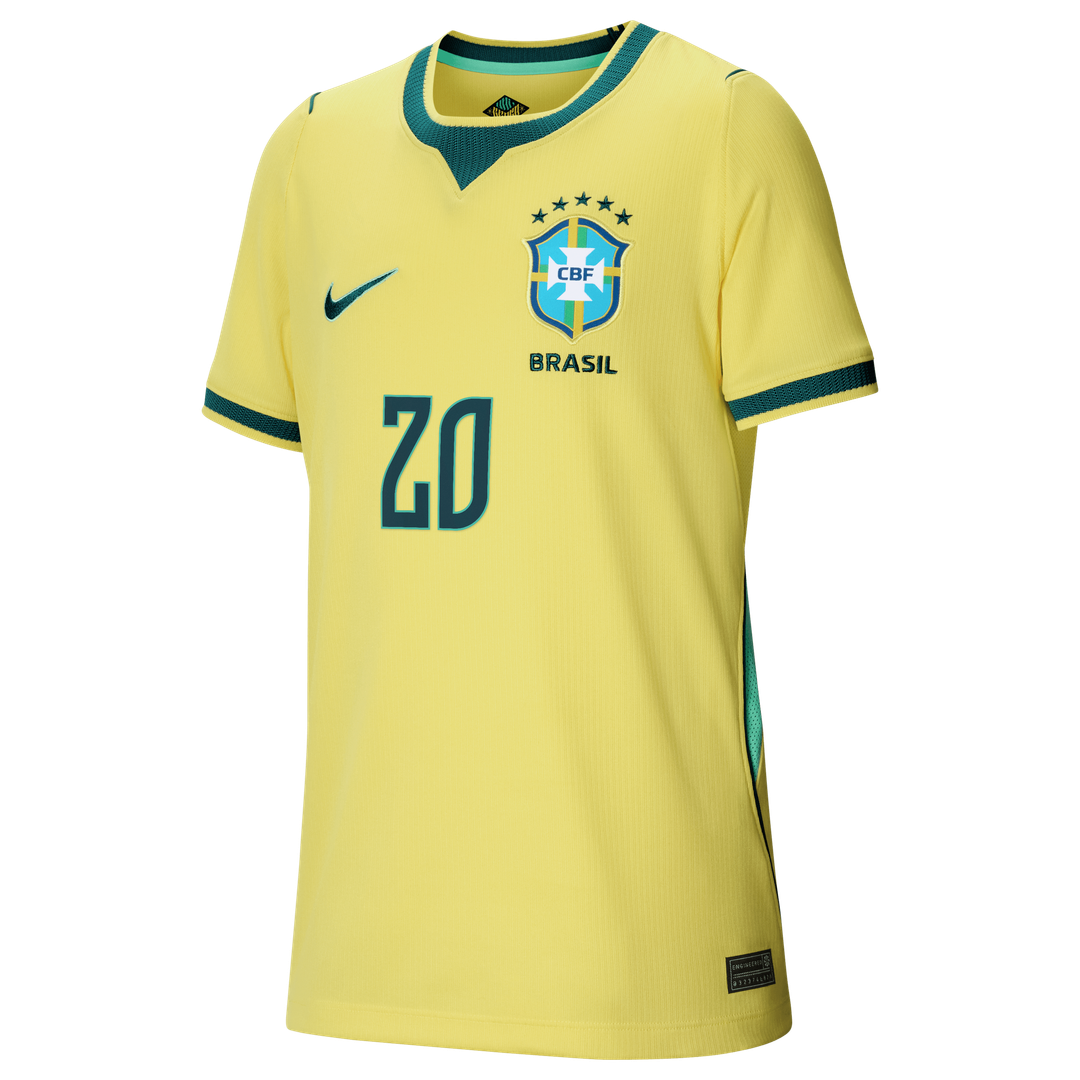Willian Brazil National Team Nike Youth 2026 Home Stadium Replica Jersey - Yellow