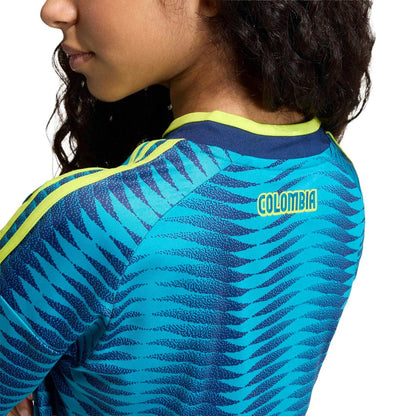 Colombia National Team adidas Youth 2026 Away Replica Jersey - Turquoise