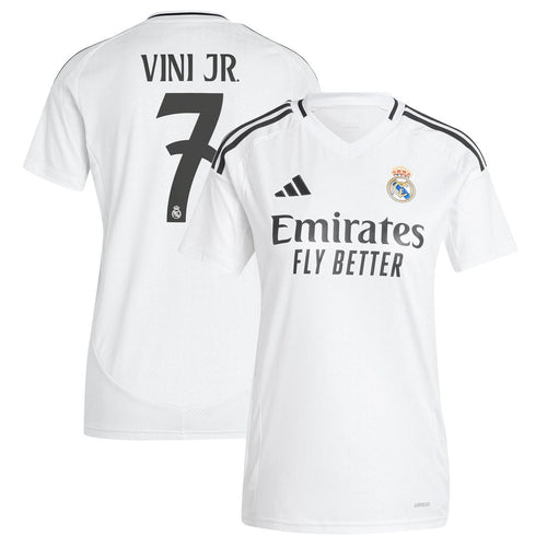 Vini Jr. Real Madrid adidas Women's 2024/25 Home Replica Player Jersey - White