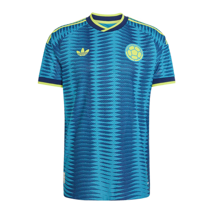 Colombia National Team adidas 2026 Away On-Field Authentic Jersey - Turquoise