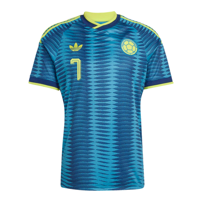 Luis Diaz Colombia National Team adidas 2026 Away Replica Jersey - Turquoise