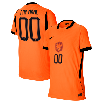 Netherlands National Team Nike Youth 2026 Home Match Authentic Custom Jersey - Orange