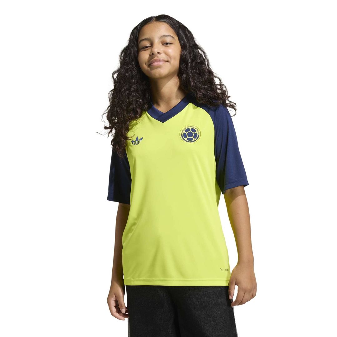 Colombia National Team adidas Youth 2026 Pre-Match Top - Yellow