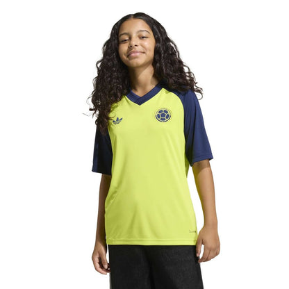 Colombia National Team adidas Youth 2026 Pre-Match Top - Yellow