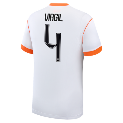 Virgil van Dijk Netherlands National Team Nike 2026 Away Stadium Replica Jersey - White
