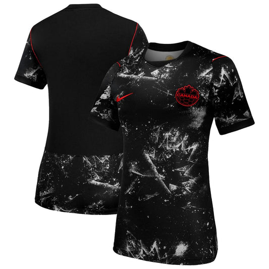 Canada Soccer Nike Women's 2026 Away Stadium Replica Jersey - Black