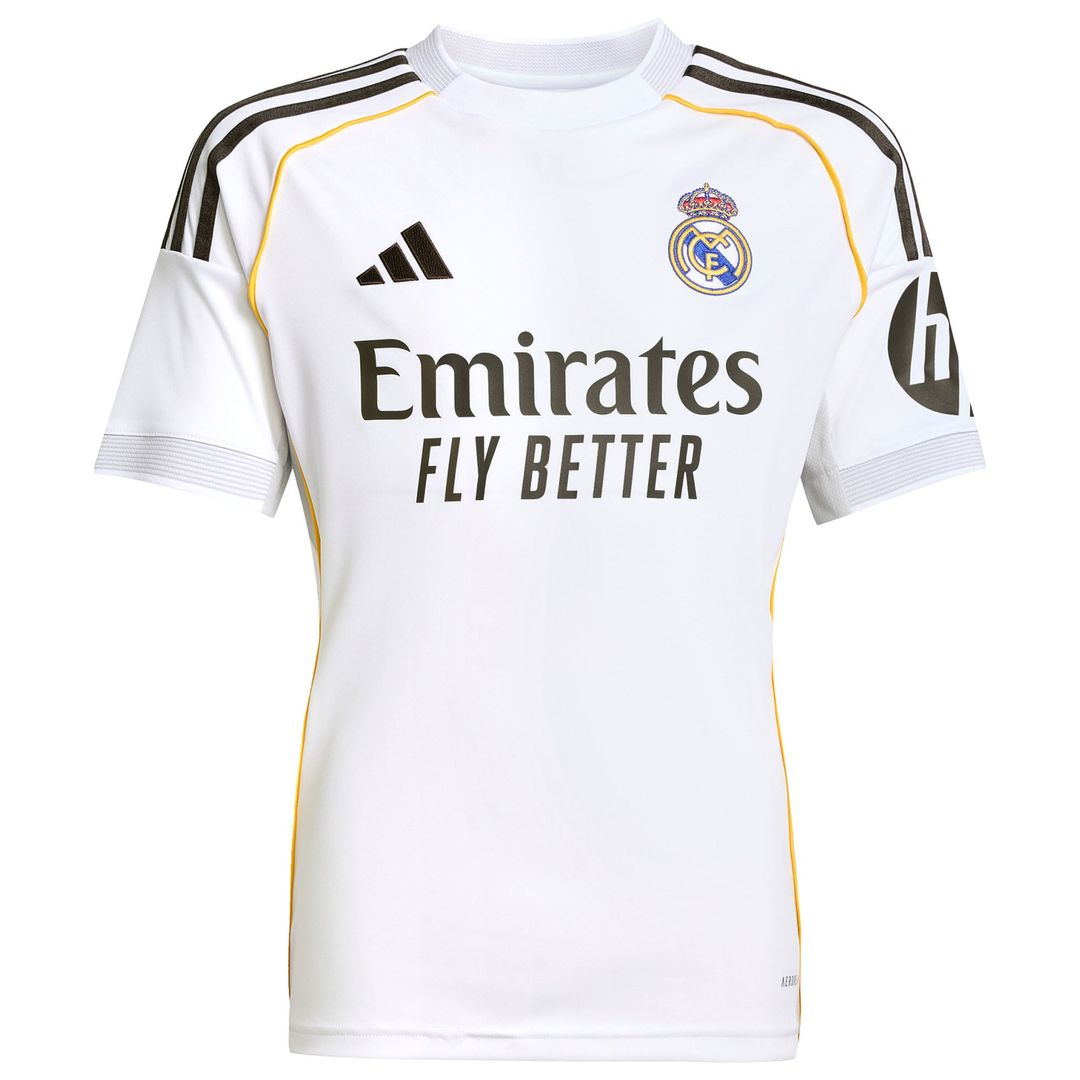 Vini Jr. Real Madrid adidas Youth 2025/26 Away Replica Player Jersey - Blue