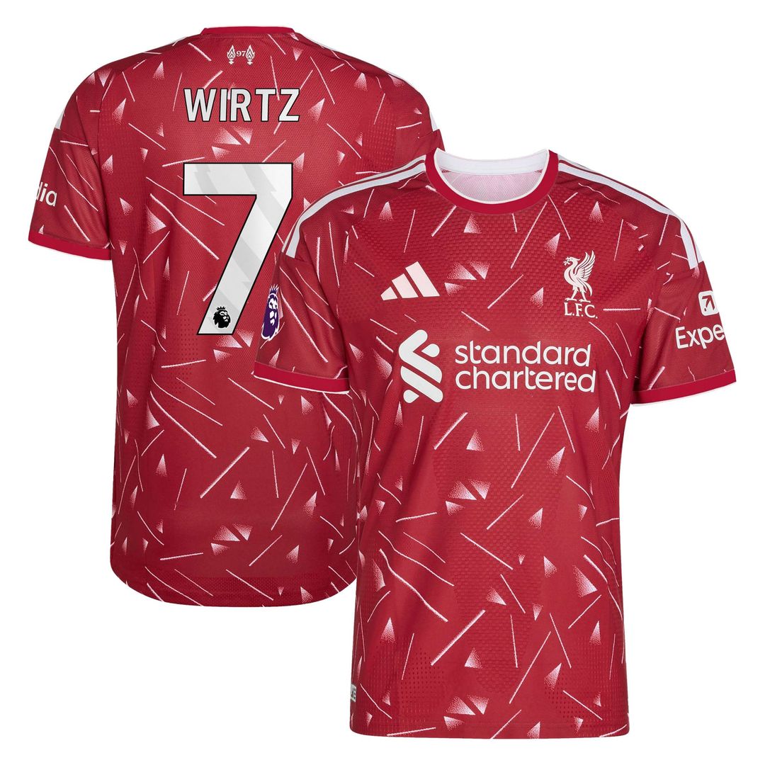 Florian Wirtz Liverpool adidas 2026/27 Home On-Field Authentic Jersey - Red