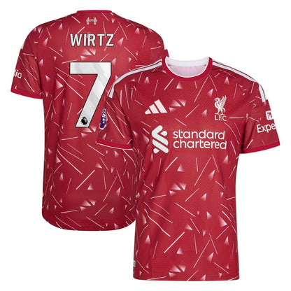 Florian Wirtz Liverpool adidas 2026/27 Home On-Field Authentic Jersey - Red