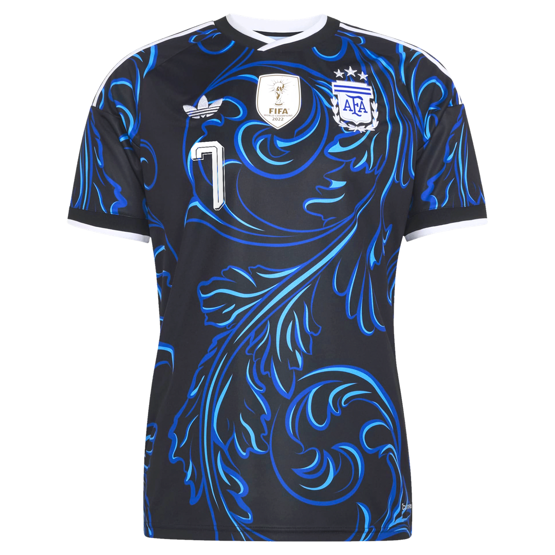 Rodrigo De Paul Argentina National Team adidas 2026 Away Replica Jersey - Black