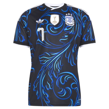 Rodrigo De Paul Argentina National Team adidas 2026 Away Replica Jersey - Black