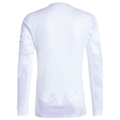 Manchester United adidas 2025/26 Away Replica Long Sleeve Jersey - White