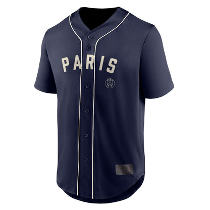 Paris Saint-Germain Fanatics Oversized Baseball Jersey - Charcoal