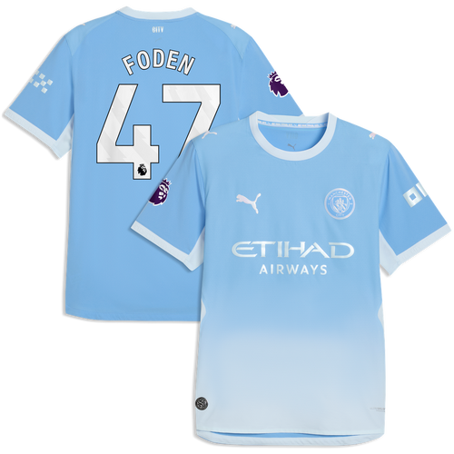 Phil Foden Manchester City Puma 2026/27 Home On-Field Authentic Jersey - Light Blue