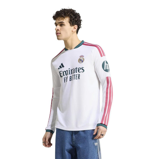 Real Madrid adidas 2026/27 Home Replica Long Sleeve Jersey - White