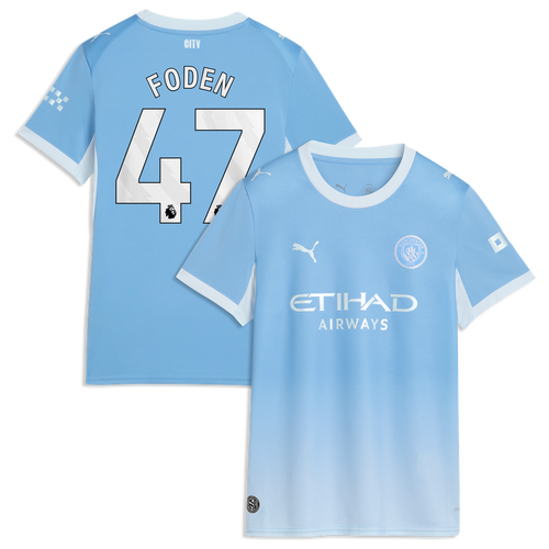 Phil Foden Manchester City Puma Women's 2026/27 Home Replica Jersey - Light Blue