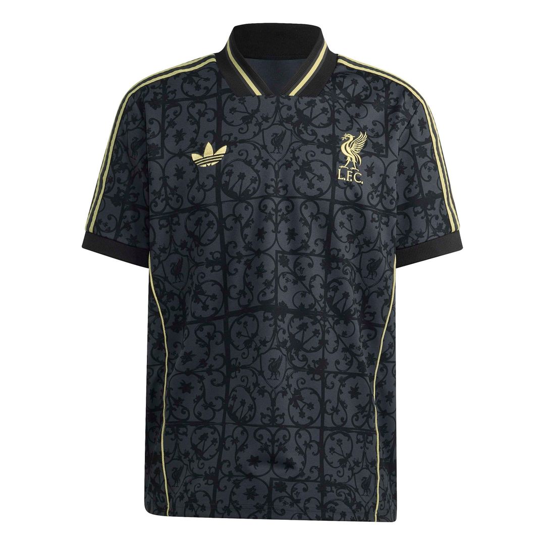 Liverpool adidas Unisex Lifestyler Fashion Jersey - Gray