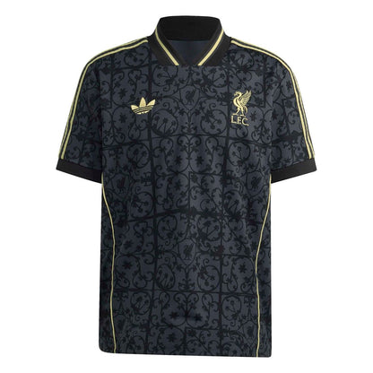 Liverpool adidas Unisex Lifestyler Fashion Jersey - Gray