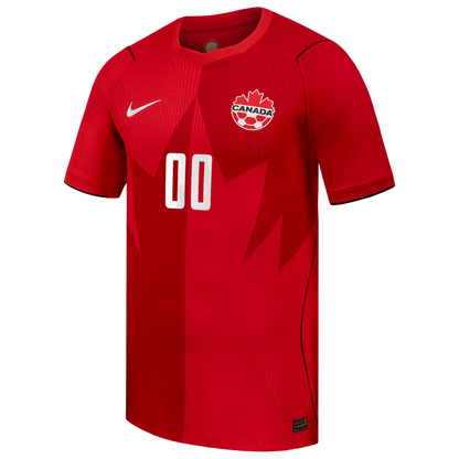 Canada Soccer Nike 2026 Home Match Authentic Custom Jersey - Red