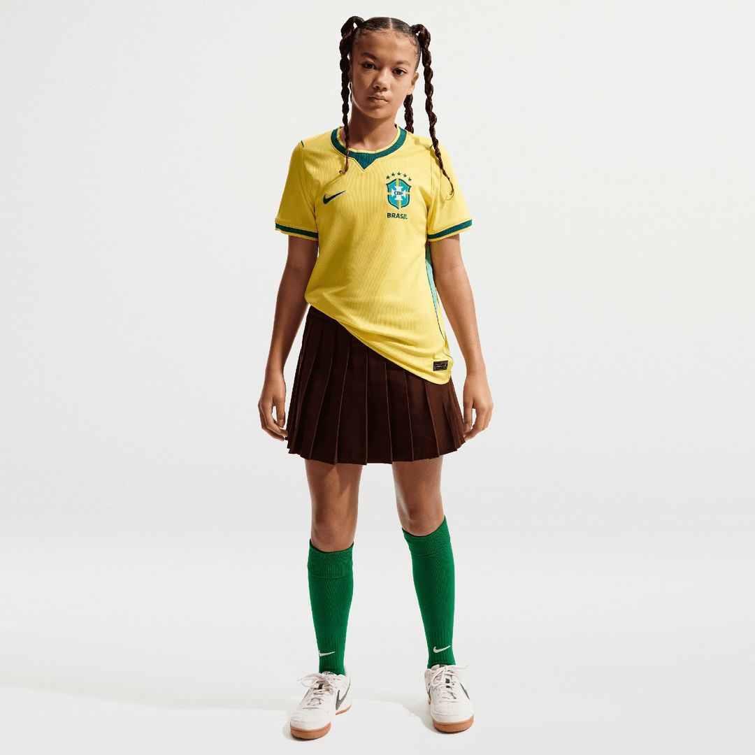 Brazil National Team Nike Youth 2026 Home Stadium Replica Jersey - Yellow