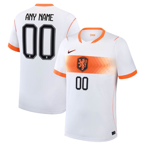 Netherlands National Team Nike 2026 Away Stadium Replica Custom Jersey - White