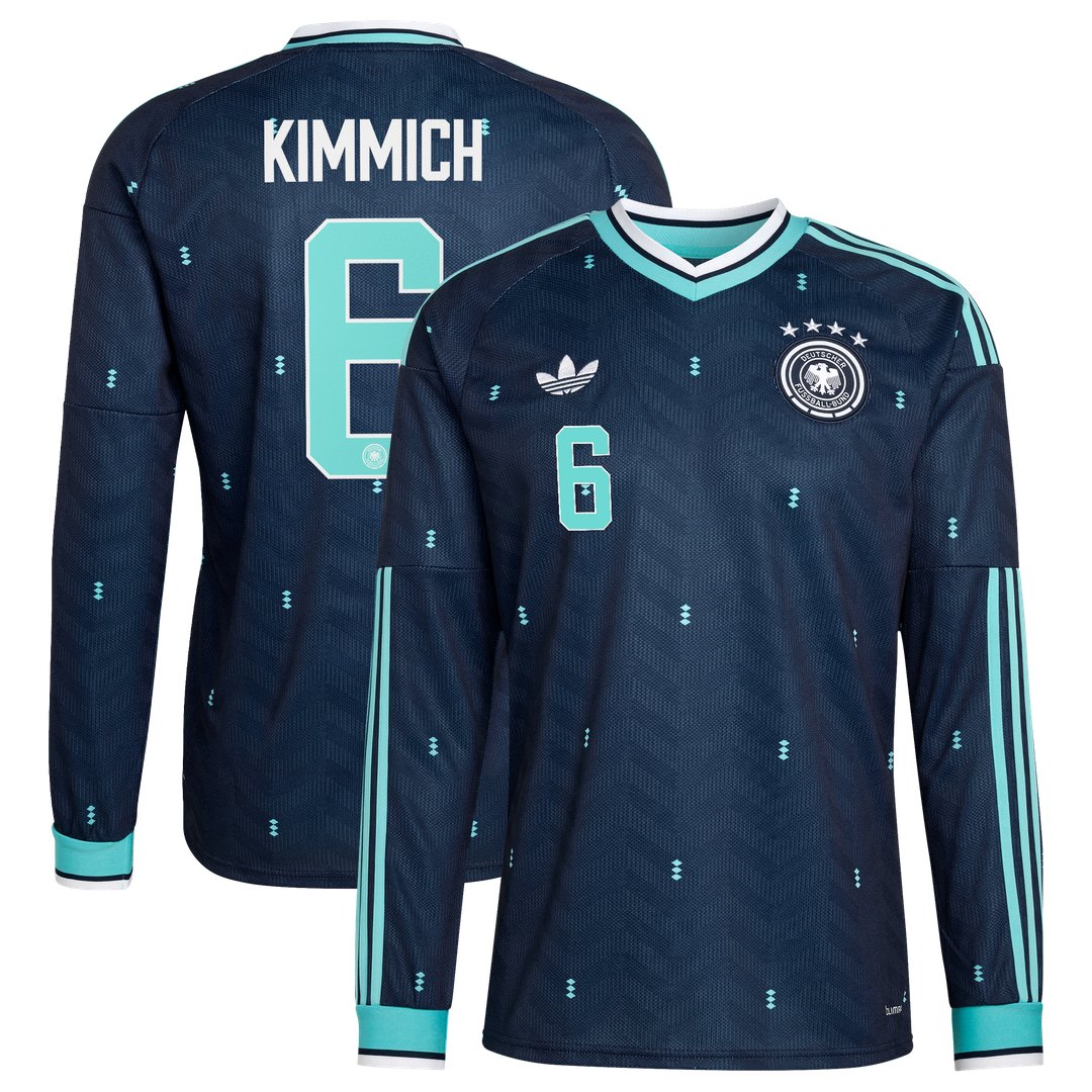 Joshua Kimmich Germany National Team adidas 2026 Away Replica Long Sleeve Jersey - Navy