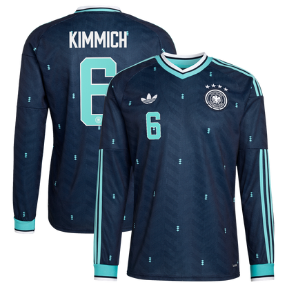 Joshua Kimmich Germany National Team adidas 2026 Away Replica Long Sleeve Jersey - Navy