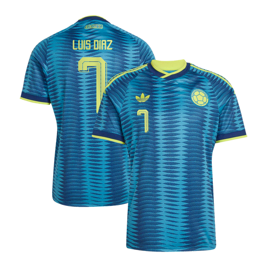Luis Diaz Colombia National Team adidas 2026 Away Replica Jersey - Turquoise