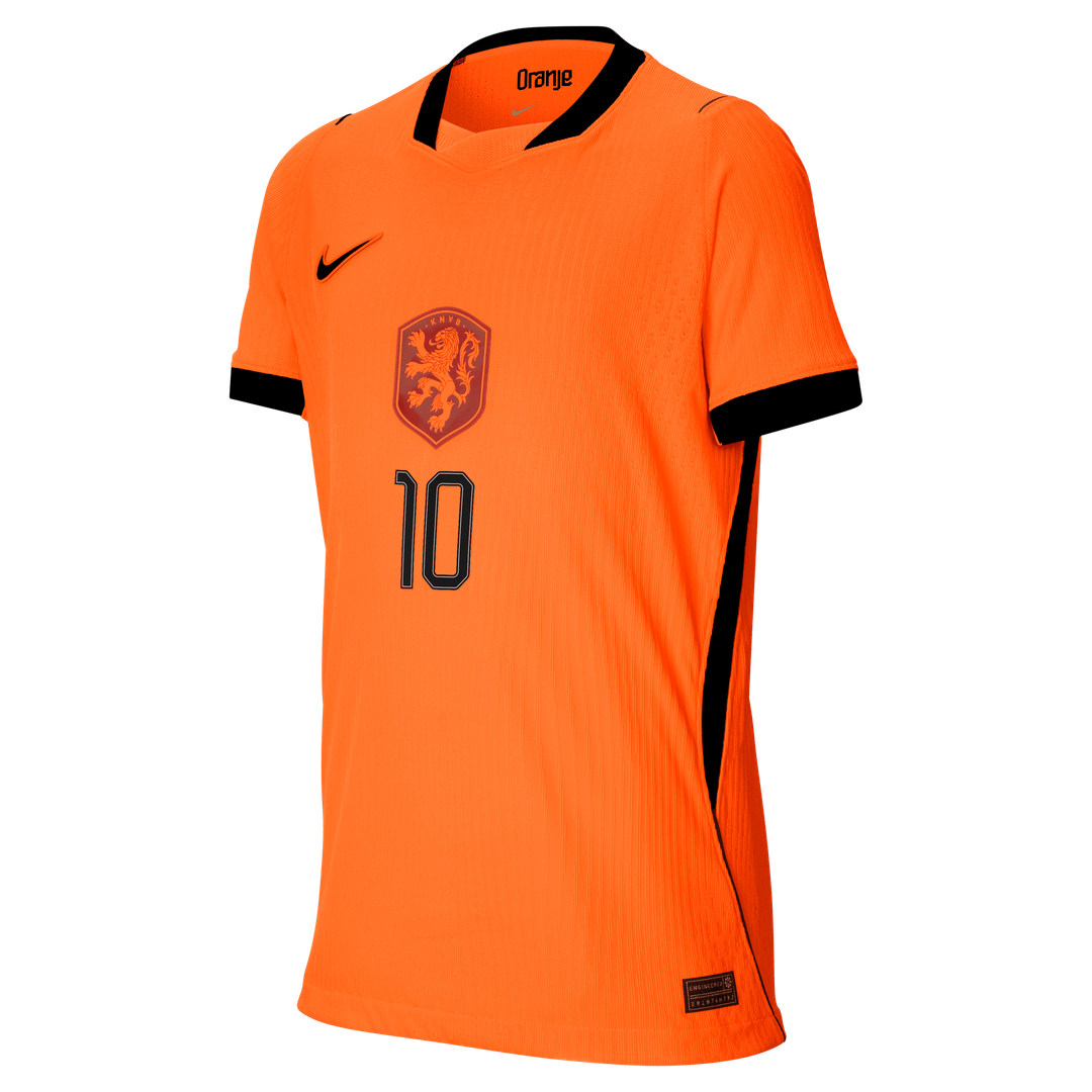 Memphis Depay Netherlands National Team Nike Youth 2026 Home Match Authentic Jersey - Orange