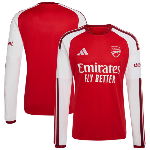 Arsenal adidas 2026/27 Home Replica Long Sleeve Jersey - Red