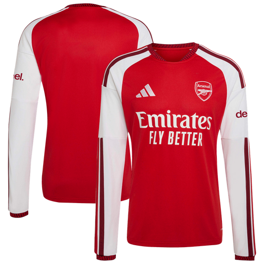 Arsenal adidas 2026/27 Home Replica Long Sleeve Jersey - Red